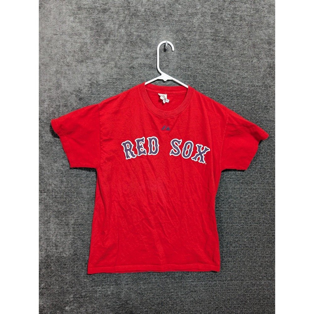 Majestic Boston Red Sox Jacoby Ellsbury 46 Red Graphic T-Shirt 2008 MLB Mens S